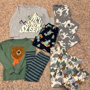 CARTER’S Toddler Boy 8pc Pajamas Bundle - 4T